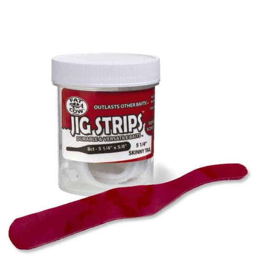 Fat Cow Jig Strips 5 1/4” Skinny Tail