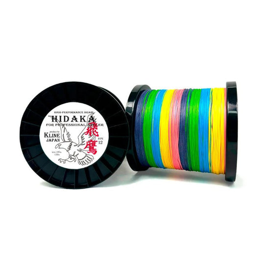K Line Japan Hidaka High-Performance Braided PE Fishing Line (1200 m Spools)
