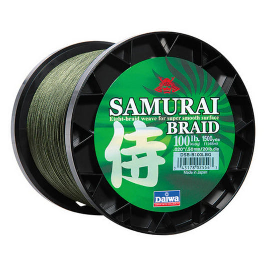 Daiwa Samurai Braid Filler Spool Green (300 yd Spools)