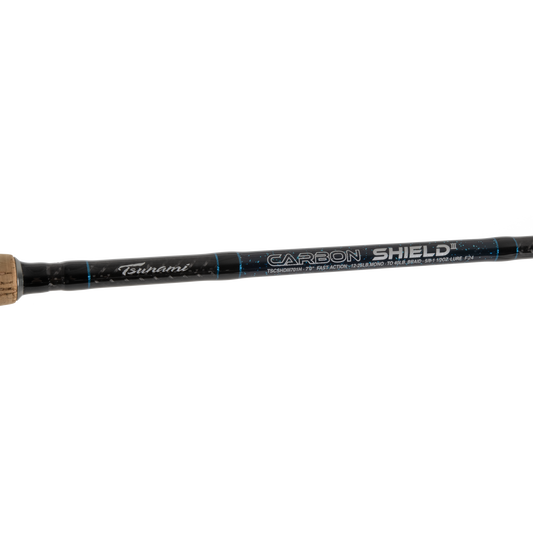 2025 New Tsunami Carbon Shield III Inshore Spinning Rods Blue