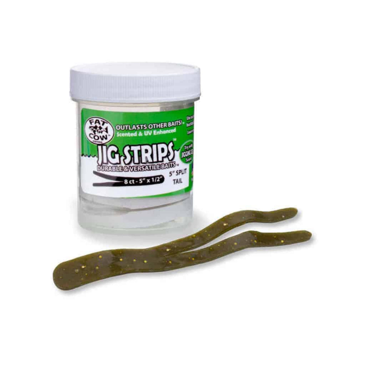 Fat Cow Jig Strips Split Tail