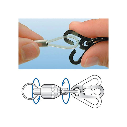 Diamond Fishing Escape-Proof Rotary Ball Bearing Swivels