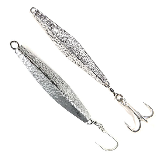 J&B Custom Tuna Rigged Hammered Diamond Jigs