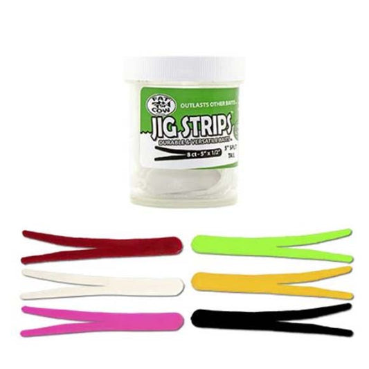 Fat Cow Jig Strips Split Tail