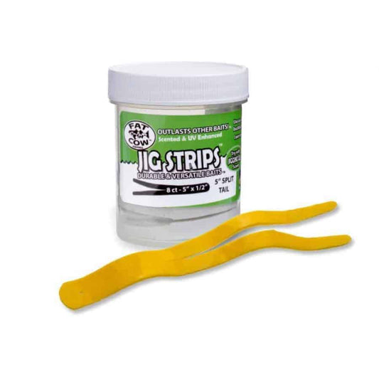 Fat Cow Jig Strips Split Tail