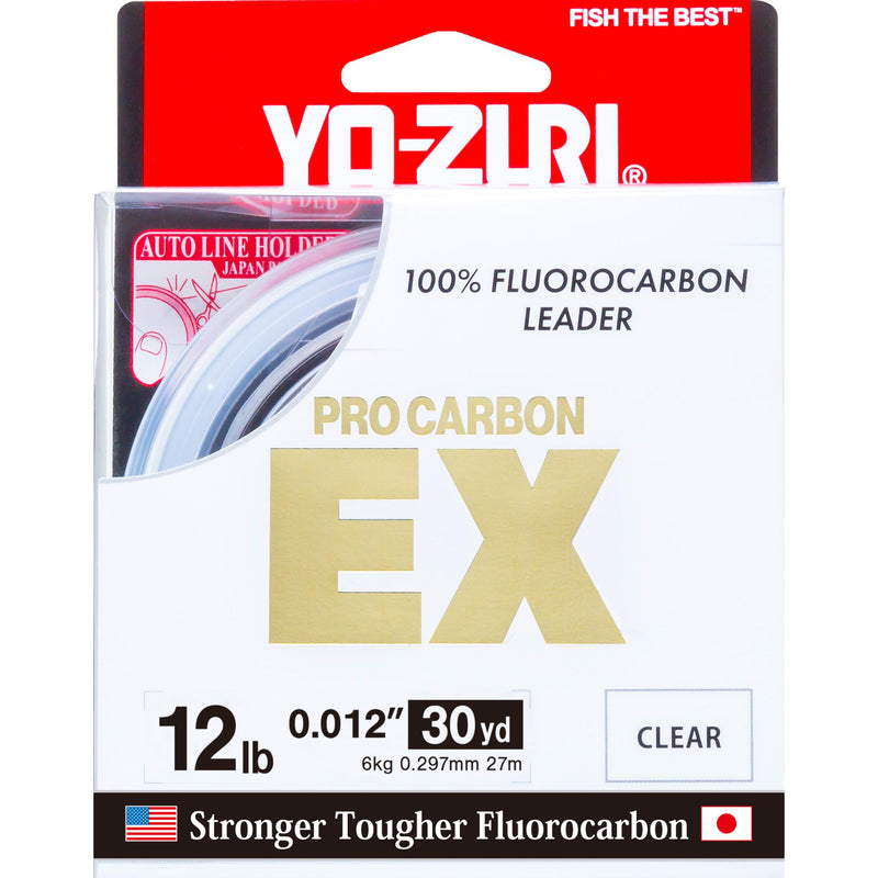 Yo-Zuri Pro Carbon EX Fluorocarbon Leader Material (30 yd Spools)