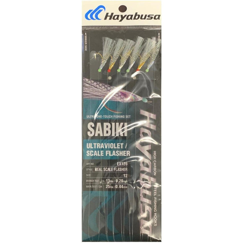 Hayabusa Ultraviolet Scale Flasher Sabiki Rig EX126
