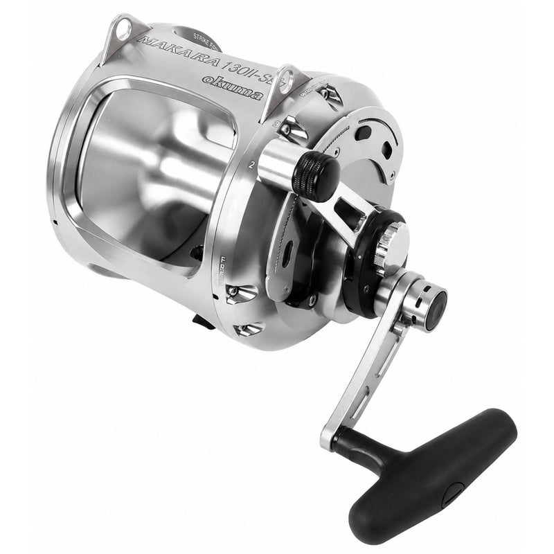 Okuma Makaira Special Edition Silver Two Speed Lever Drag Conventional Reels