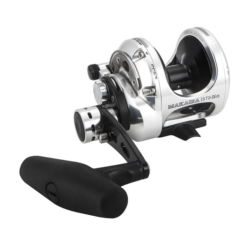 Okuma Makaira Special Edition Silver Two Speed Lever Drag Conventional Reels