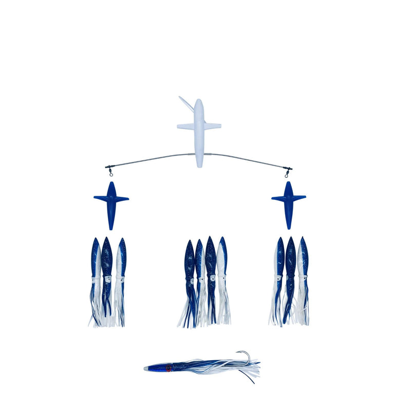 Chatter Lures Side Tracker 6" Floating Bulb Squid Splash Spreader Trolling Bars