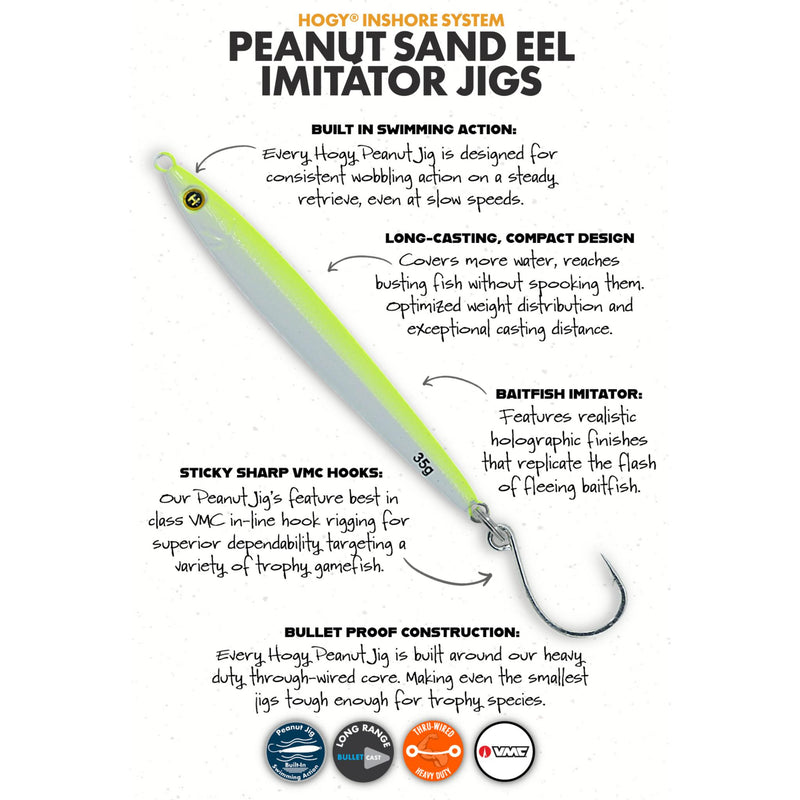 Hogy Peanut Sand Eel Jigs