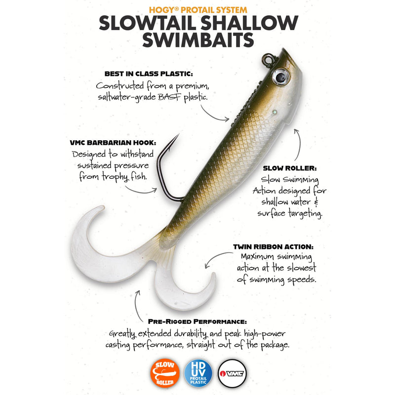 Hogy Slowtail Tail Twin Tail Guide Pack Lures