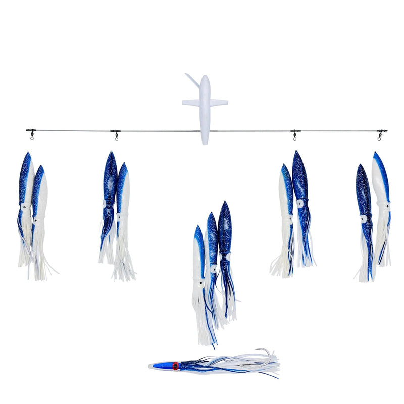 Chatter Lures Side Tracker 6" Floating Bulb Squid Splash Spreader Trolling Bars