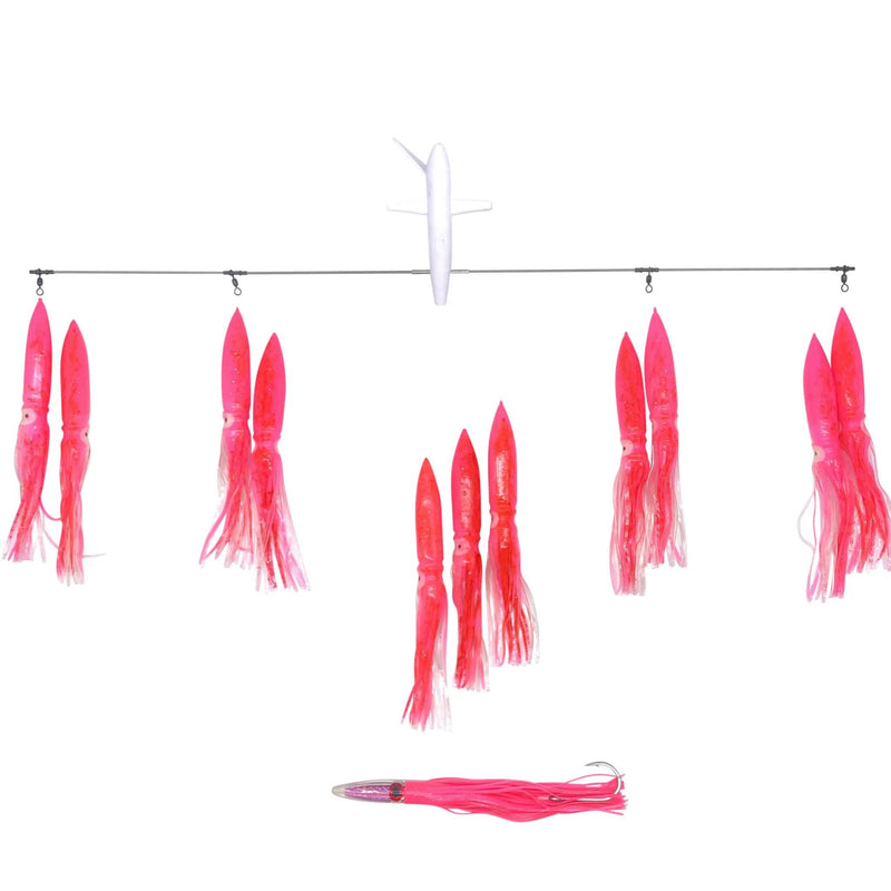 Chatter Lures Side Tracker 6" Floating Bulb Squid Splash Spreader Trolling Bars