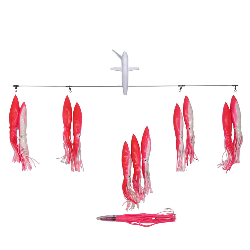 Chatter Lures Side Tracker 6" Floating Bulb Squid Splash Spreader Trolling Bars