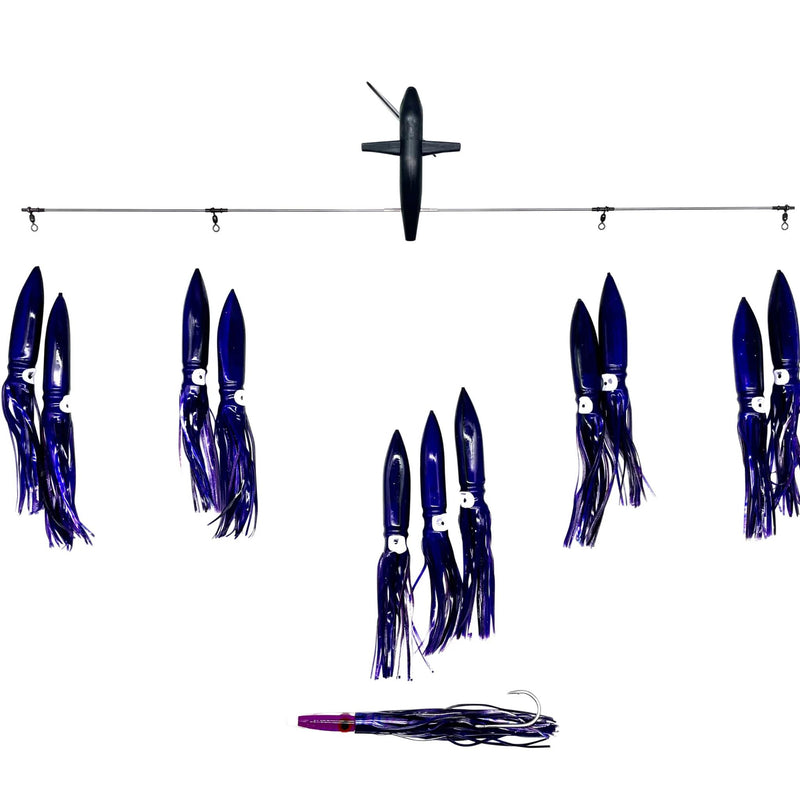 Chatter Lures Side Tracker 6" Floating Bulb Squid Splash Spreader Trolling Bars