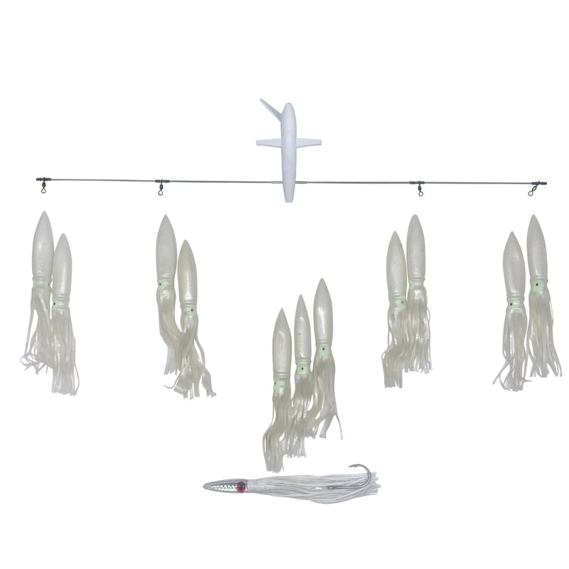 Chatter Lures Side Tracker 6" Floating Bulb Squid Splash Spreader Trolling Bars