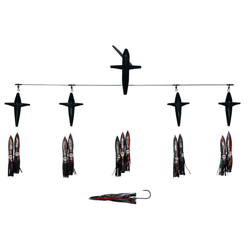 Chatter Lures Side Tracker 6" Floating Bulb Squid Splash Spreader Trolling Bars