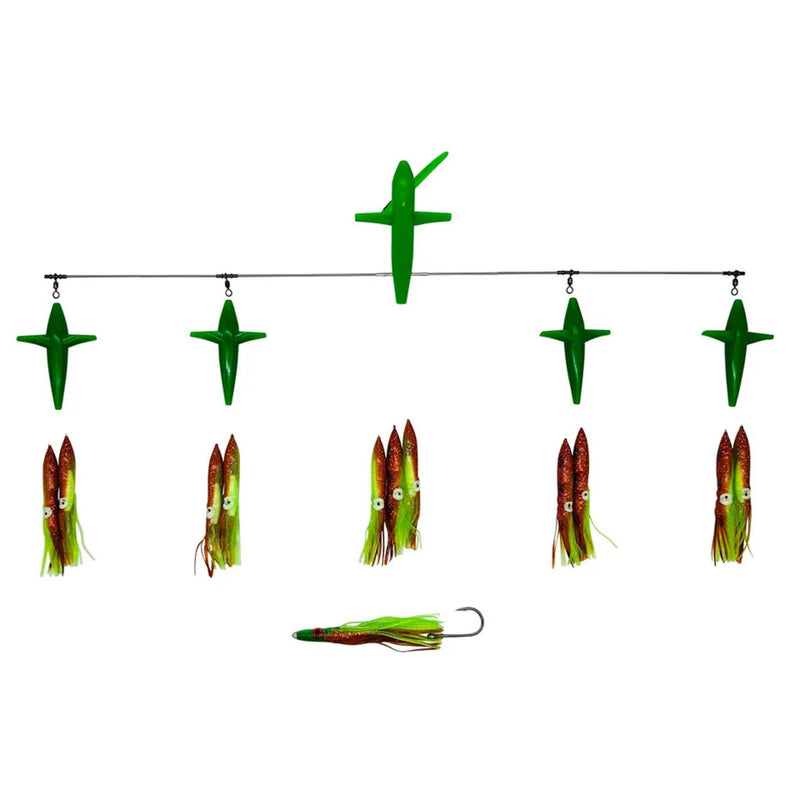Chatter Lures Side Tracker 6" Floating Bulb Squid Splash Spreader Trolling Bars