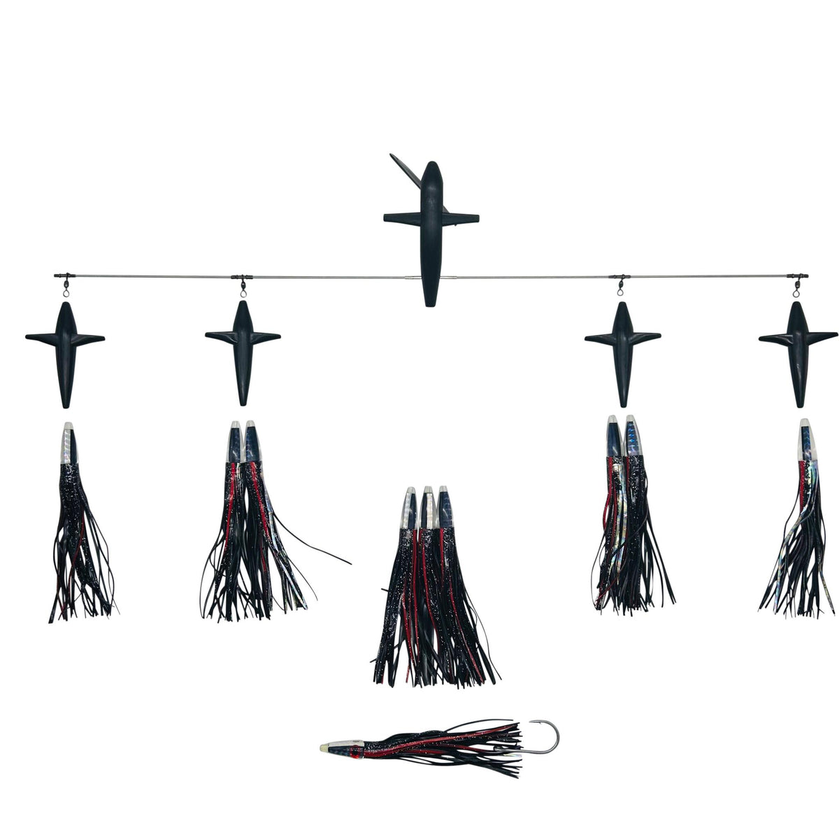 Chatter Lures Side Tracker Machine Head Spreader Splash Trolling Bars