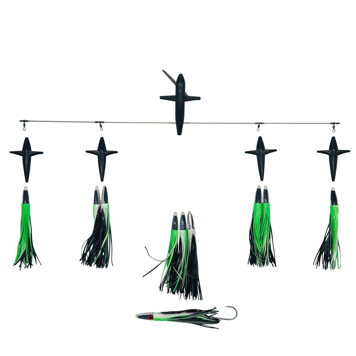 Chatter Lures Side Tracker Machine Head Spreader Splash Trolling Bars