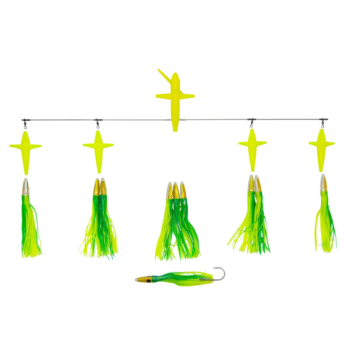 Chatter Lures Side Tracker Machine Head Spreader Splash Trolling Bars