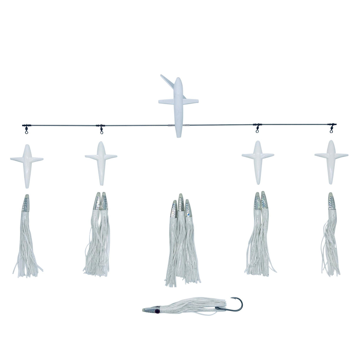 Chatter Lures Side Tracker Machine Head Spreader Splash Trolling Bars