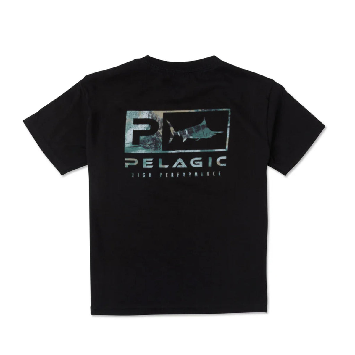 Pelagic Youth Tee Icon Open Seas Camo