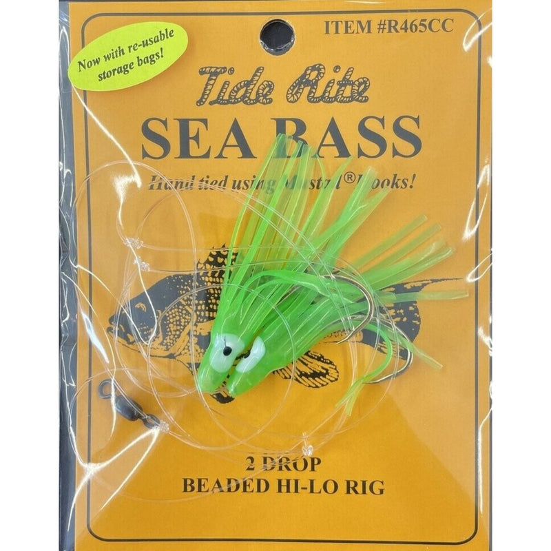 Tide Rite R465 Series Sea Bass 2-Drop Beaded Hi-Lo Rigs