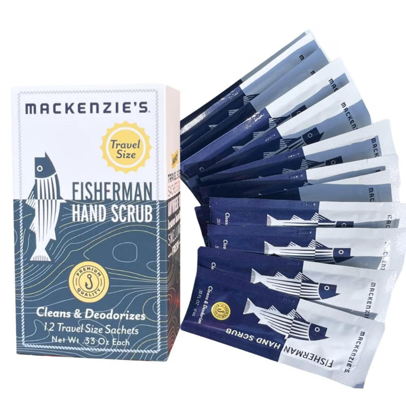 Mackenzie's Fisherman Hand Scrub Travel Sized .33fl oz Packets - 12 pack