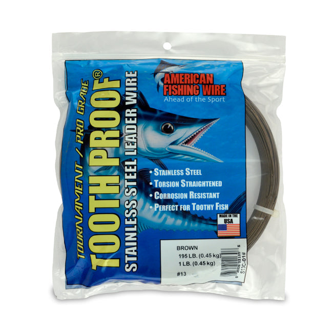 AFW Tooth Proof Stainless Steel Single Strand Leader Wire (1 lb Coils)