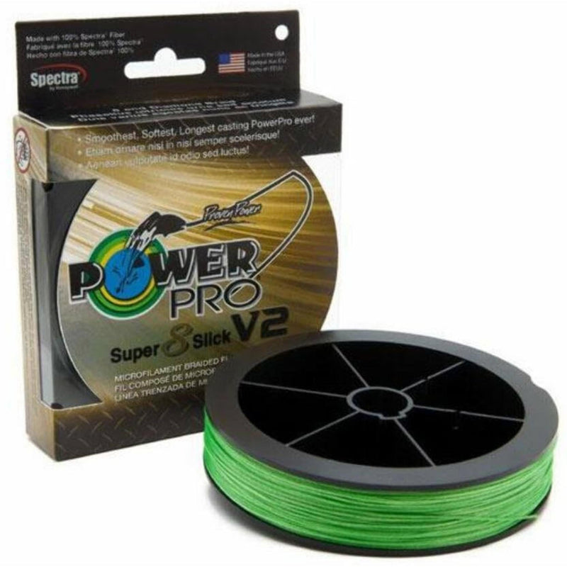 PowerPro Super 8 Slick V2 Braided Fishing Line (300 yd Spools)
