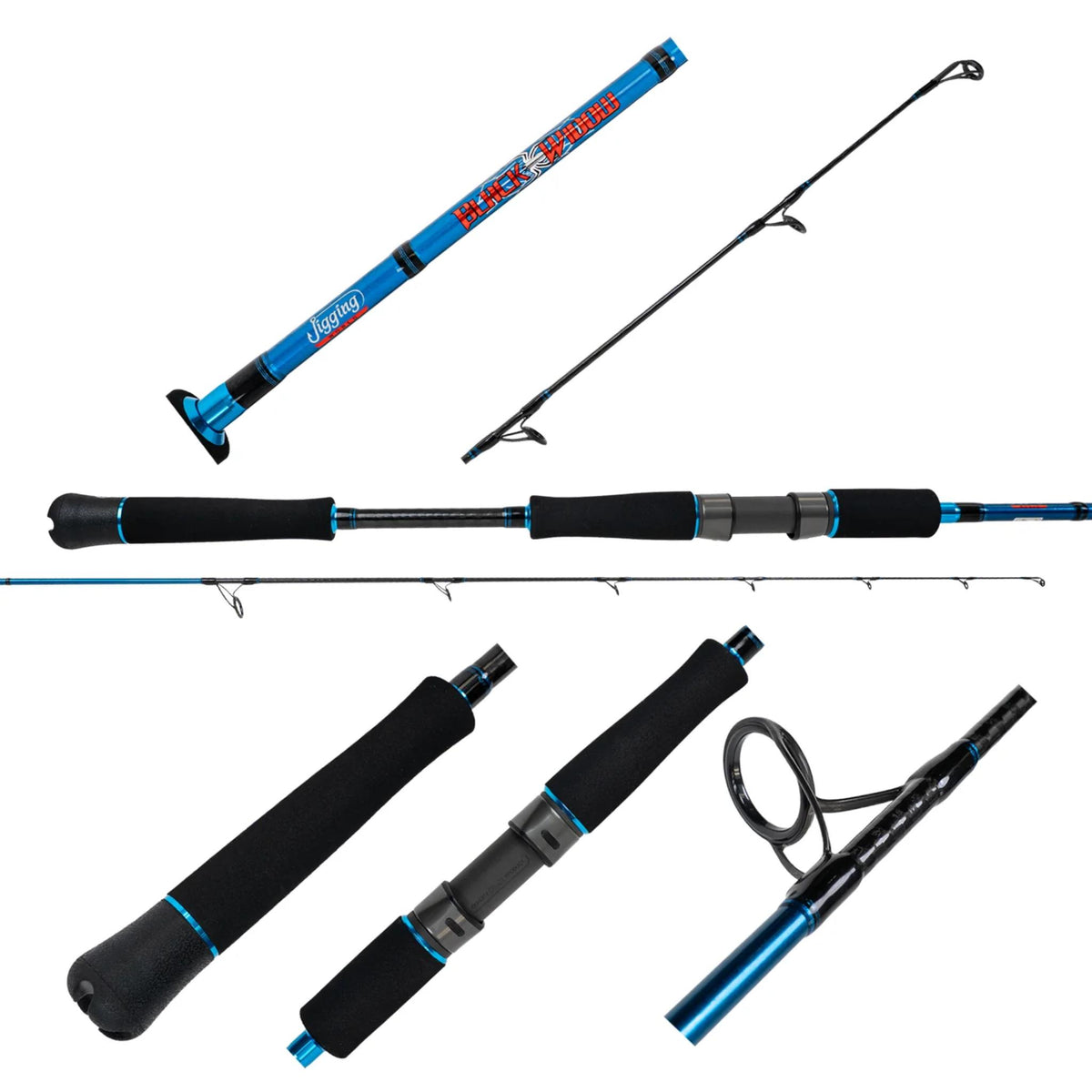 Jigging World Black Widow Spinning Jigging Rods