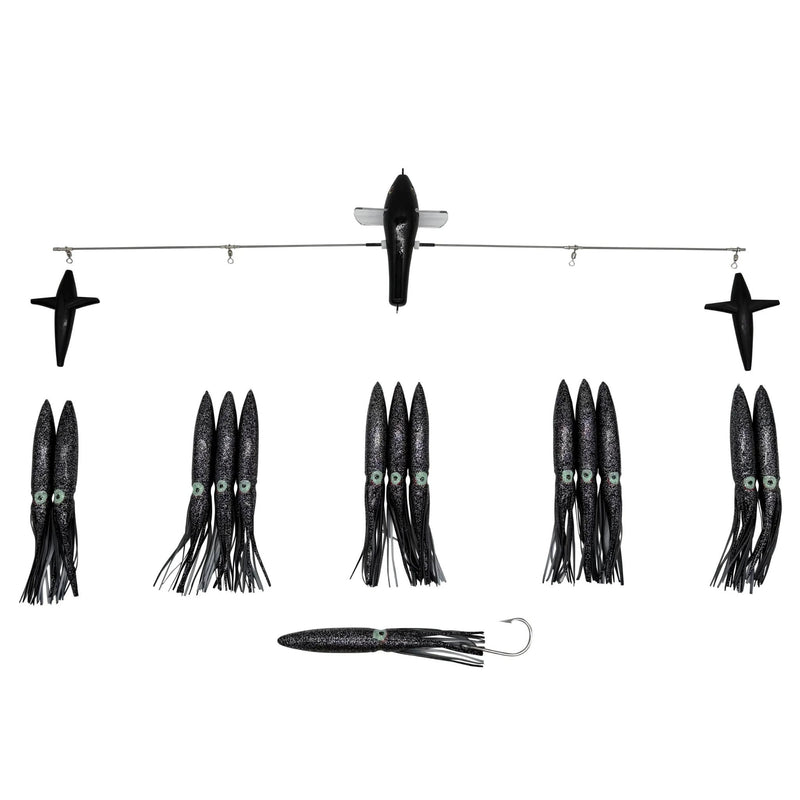 Carlson Offshore 36" Splash Bar w/ 11" Fuku Squids