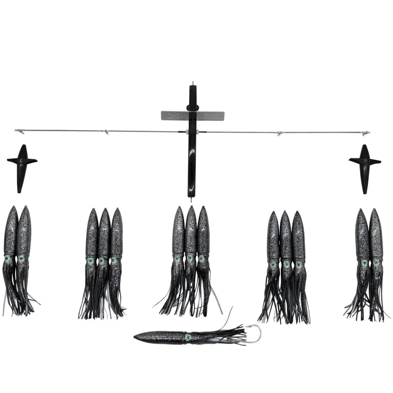 Carlson Offshore 36" Ultimate Bird Bar w/ 14 Fuku Squids