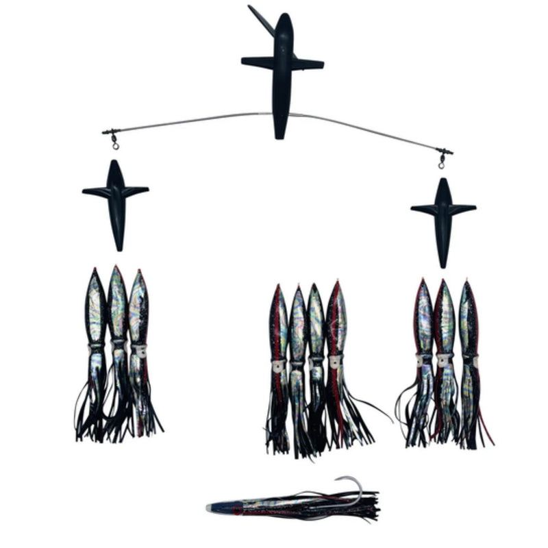 Chatter Lures Side Tracker 6" Floating Bulb Squid Splash Spreader Trolling Bars