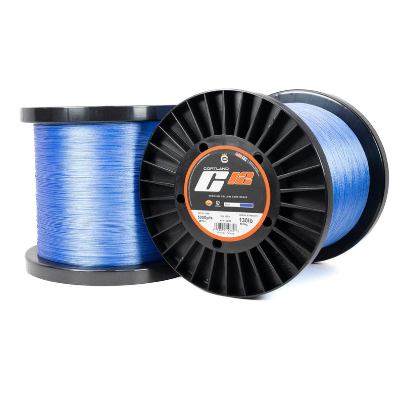 Cortland C12 - Hollow-Core Super Braid - Bulk Spools 100lb