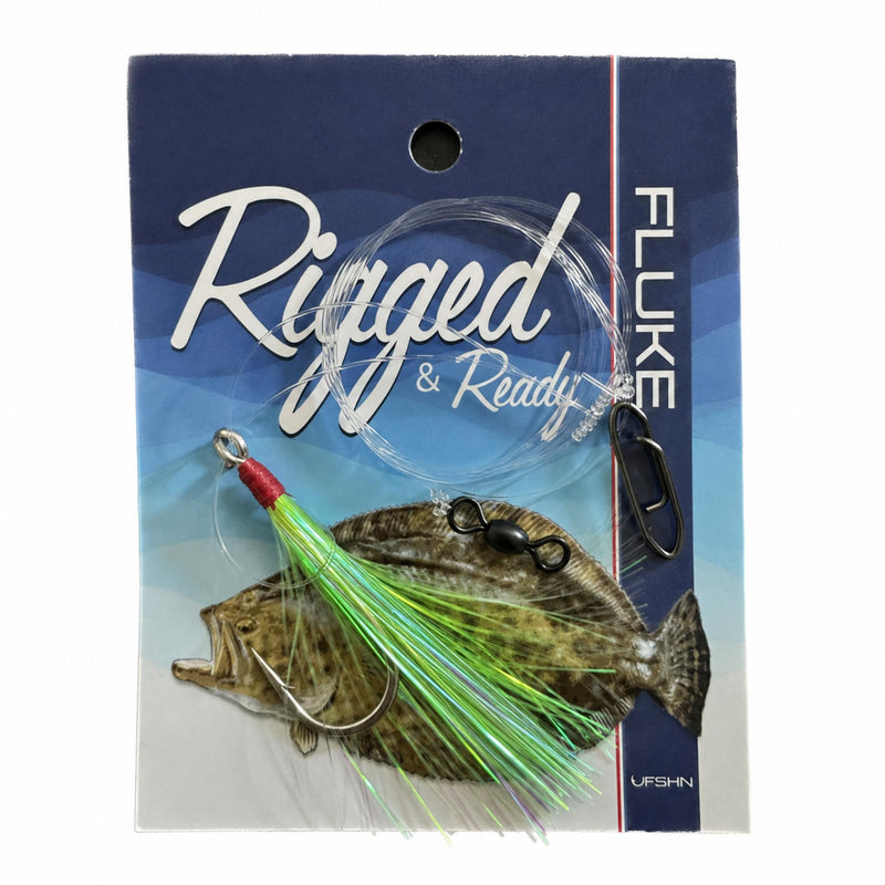 UFSHN U980 Rigged & Ready Fast Snap Fluke Rig with Mylar Teaser
