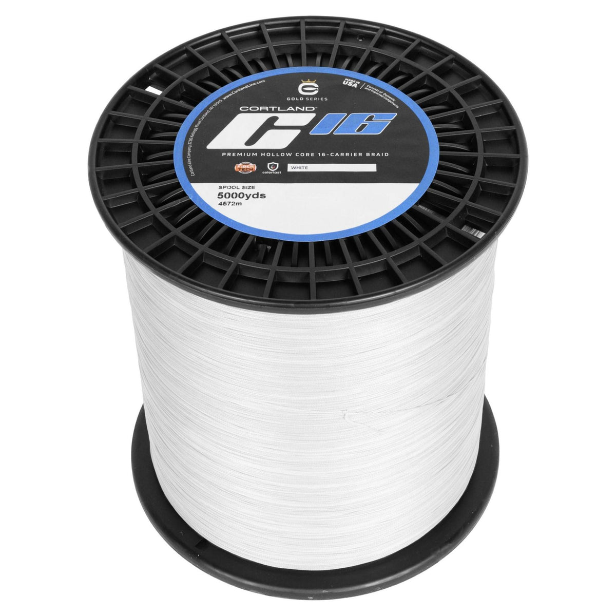 Cortland C-16 Super Braid Hollowcore Braided Fishing Line (2500 yd Spools)