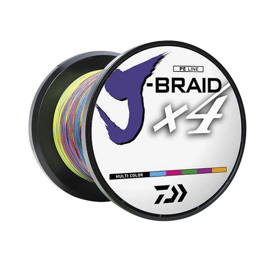 Daiwa J-Braid x4 Multi Color Braided Fishing Line (3300 yd Spools)