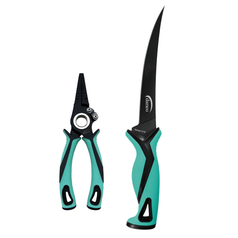 Danco Pro Series Knife And Plier Kit - 7.5" Stainless Pliers, 7" Fillet Knife