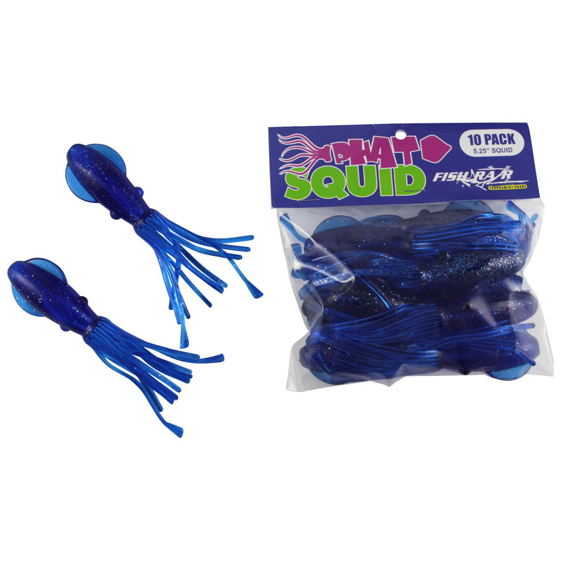 Fish Razr Phat Squid 5.25" (10 pack)