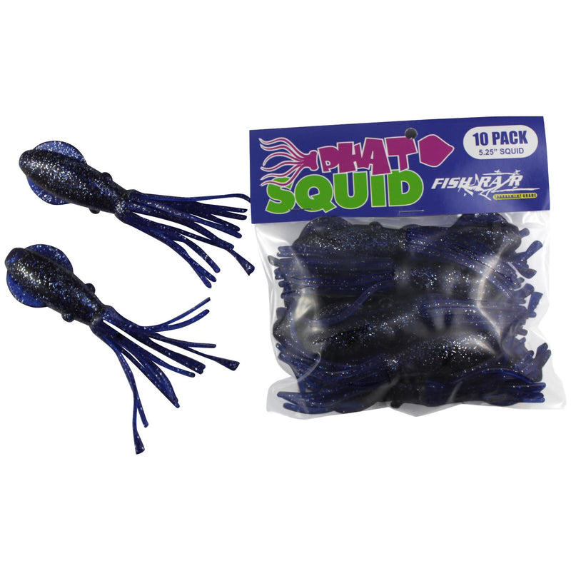 Fish Razr Phat Squid 5.25" (10 pack)