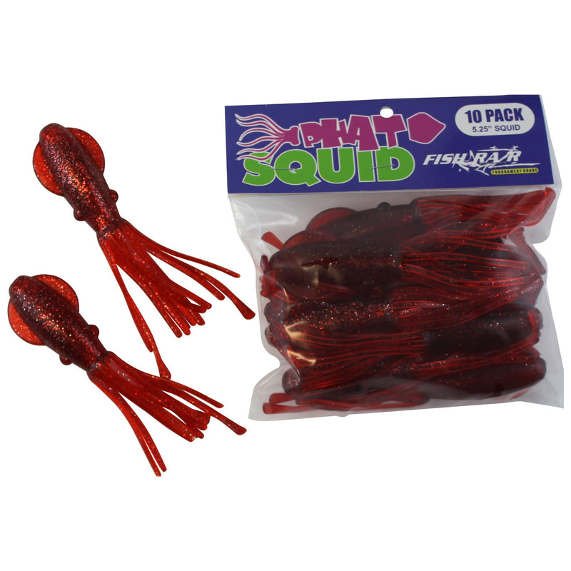 Fish Razr Phat Squid 5.25" (10 pack)