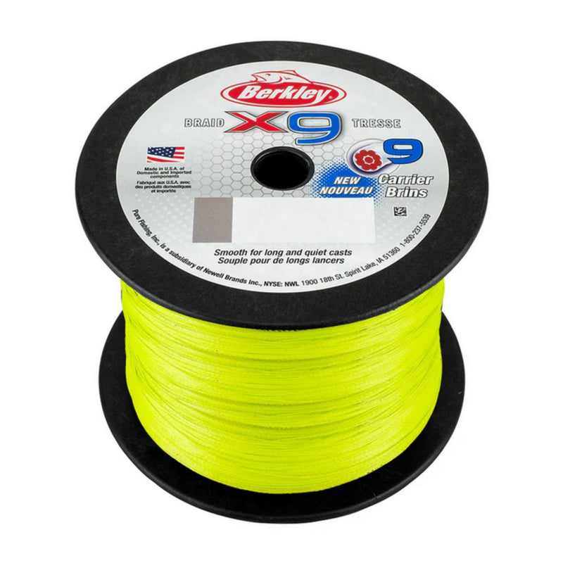 Berkley x9 Braid Fishing Line, Flame Green Berkley x9 Braid Fishing Line, Flame Green