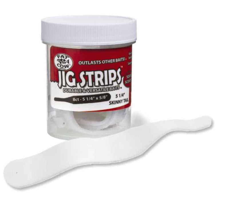 Fat Cow Jig Strips 5 1/4” Skinny Tail