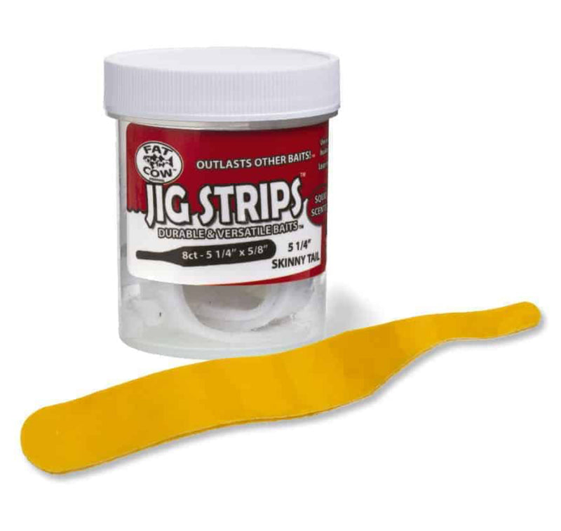 Fat Cow Jig Strips 5 1/4” Skinny Tail
