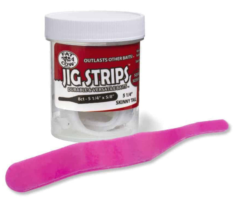 Fat Cow Jig Strips 5 1/4” Skinny Tail