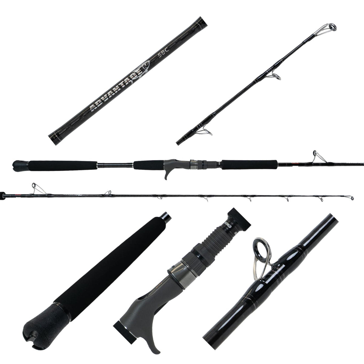 Jigging World Ghost Hunter Advantage Conventional Jigging Rods
