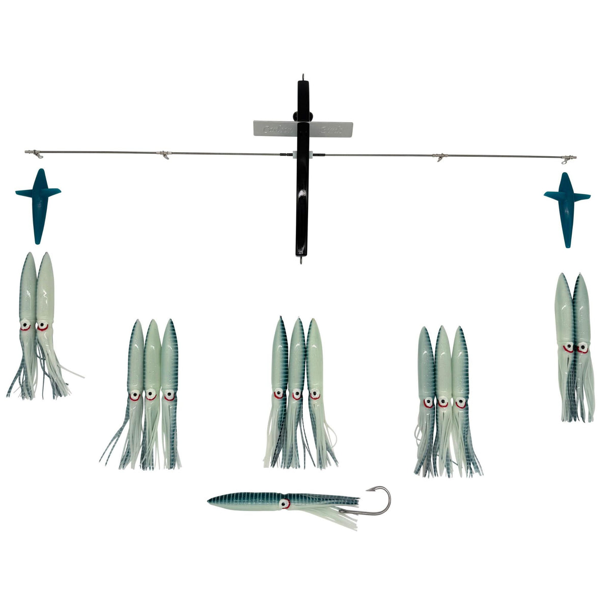 Carlson Offshore 36" Ultimate Bird Bar w/ 14 Fuku Squids